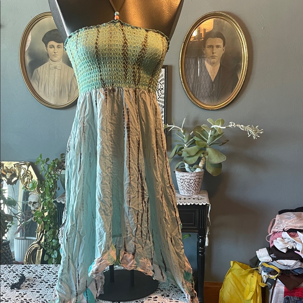 American Rag Green Asymmetrical Dress